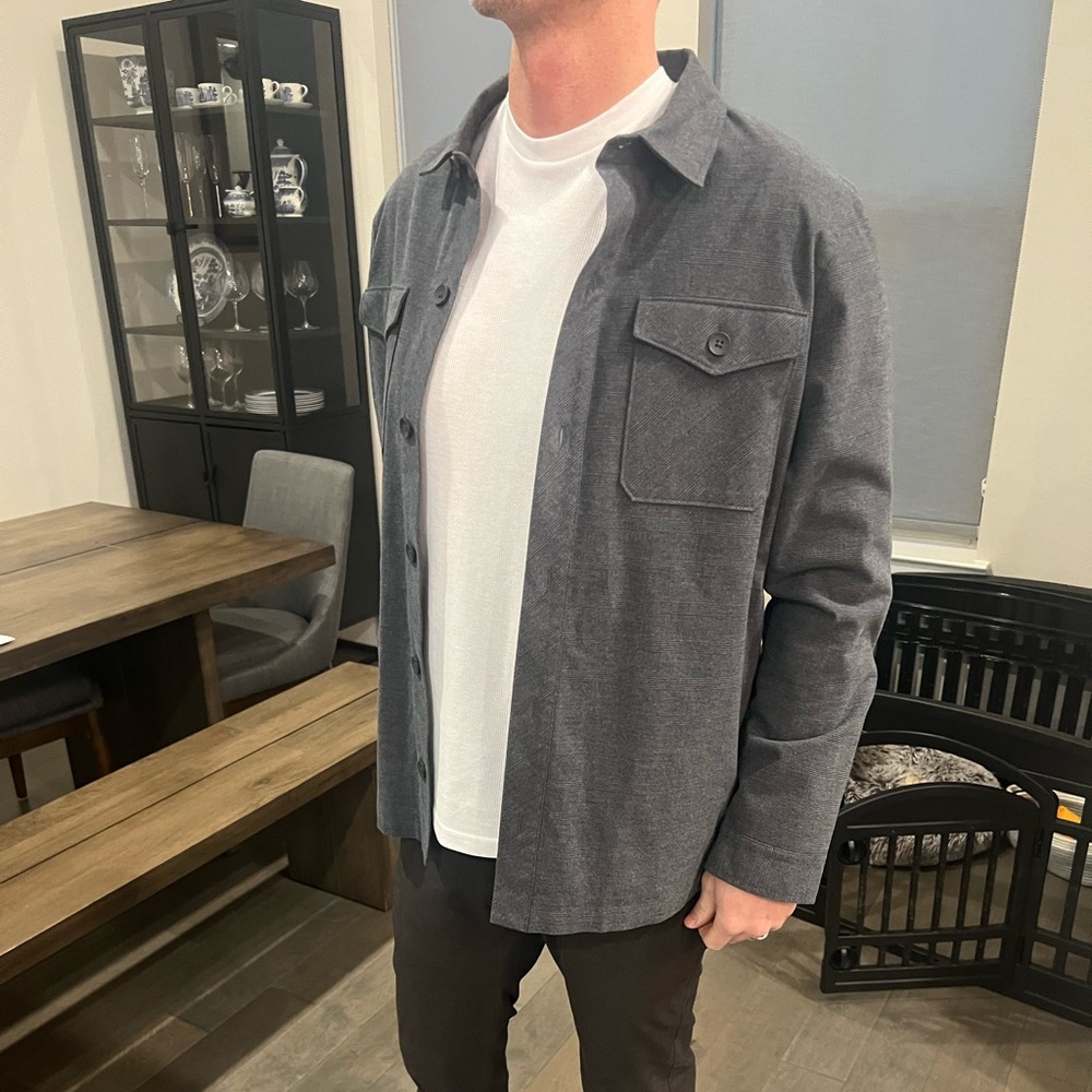 Travis Matthew Mens Hudson Shirt Jacket Gray Size Medium NWOT